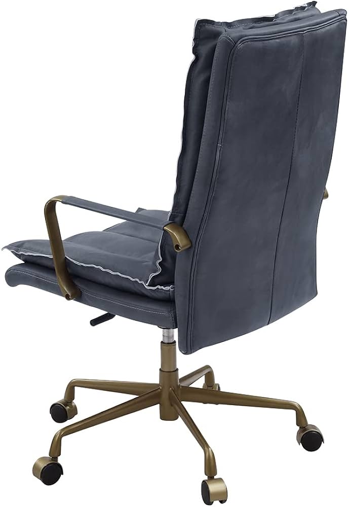 ACME Furniture デスクチェア Amazon.co.jp: Acme Furniture Tinzud オフィスチェア グレーレザー